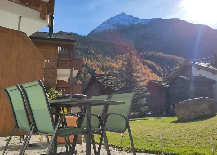 Au Pied De La Telecabine, Saastalcards * Saas Fee